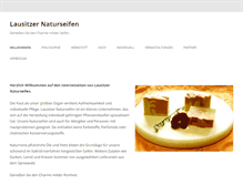 Tablet Screenshot of naturseifen-lausitz.de